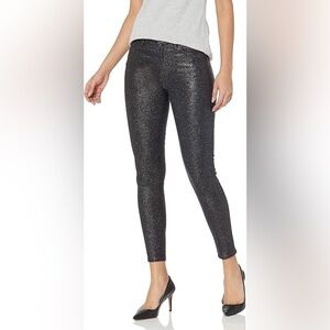 Hudson Barbara High Waisted Super Skinny Ankle in Glitter Apollo